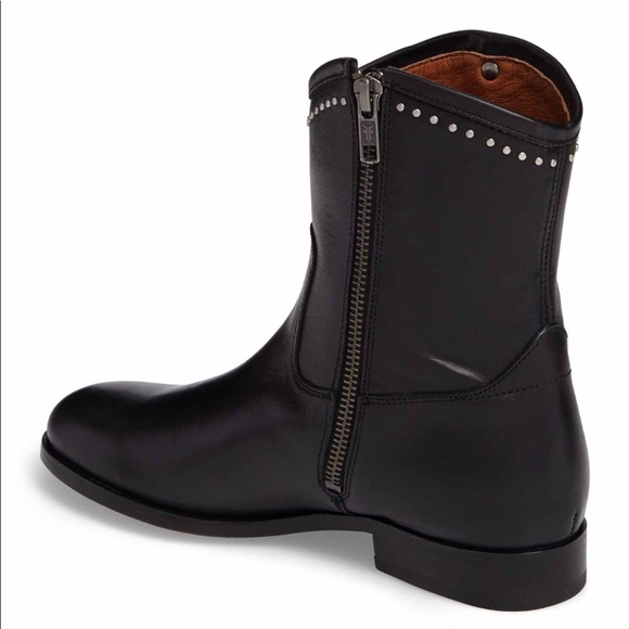 FRYE women’s leather black short  boot - Picture 2 of 8
